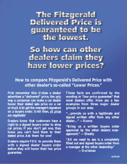 D1031 Low Price Flyer - Fitzgerald Auto Mall