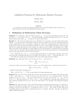 Likelihood Function for Multivariate Hawkes Processes