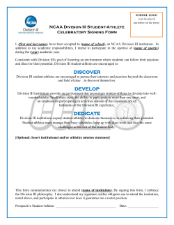 NCAA Celebratory Signing Form (with CCIW Logo)