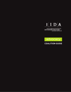 coalition guide - IIDA Advocacy - International Interior Design
