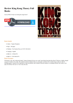 Review King Kong Theory Full Books