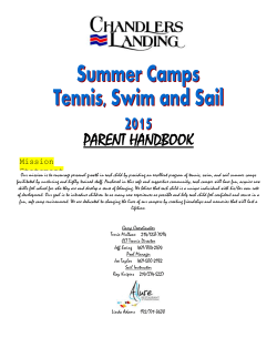 CHANDLERS LANDING SUMMER CAMPS DESCRIPTIONS