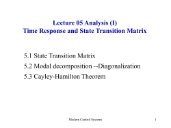 State transition matrix