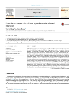 Evolution of cooperation driven by social-welfare