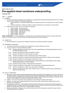 Preprufe® 300R/160R Pre-applied Sheet Membrane Guide