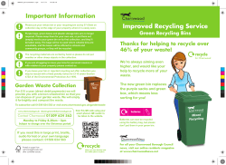 Important Information Improved Recycling Service