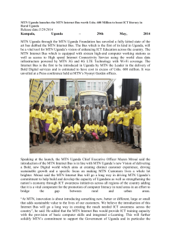MTN Uganda Launches The MTN Internet Bus Worth Ushs. 600
