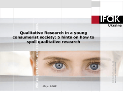 Conference opening - Qualitative Research Consultants Association