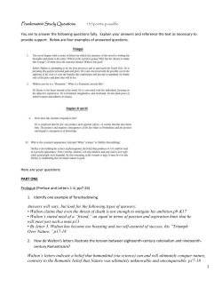 Frankenstein Study Questions 135points possible You are to answer