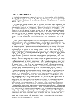 i. john mcgrath`s theatre