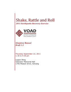 Table Top Exercise - Santa Barbara County VOAD