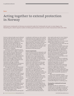 Acting together to extend protection in Norway