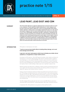 practice note 1/15 - Association for Project Safety