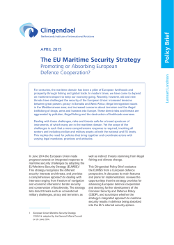 The EU Maritime Security Strategy