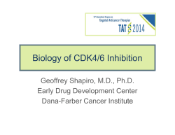 Biology of CDK4/6 Inhibition