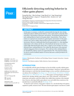 Efficiently detecting outlying behavior in video-game players