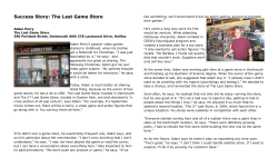 Success Story: The Last Game Store