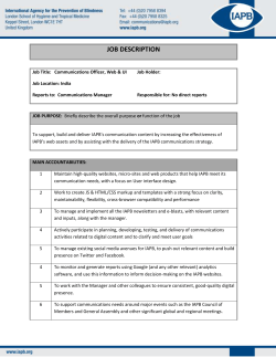 IAPB - JD-Communications Officer Web UI FINAL