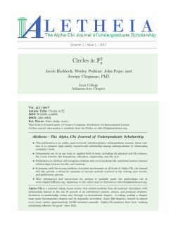 Circles in F - Alpha Chi Honor Society