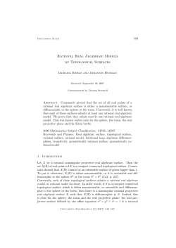 Rational Real Algebraic Models of Topological Surfaces