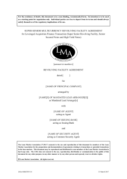 Clifford Chance - Loan Market Association