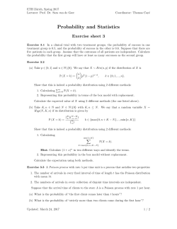 Probability and Statistics