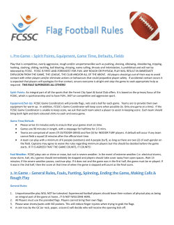 Flag Football Rules