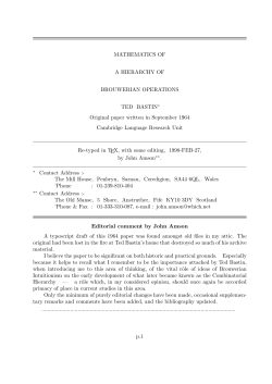 MATHEMATICS OF A HIERARCHY OF BROUWERIAN