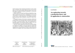 An exploration towards a production theory and its application to