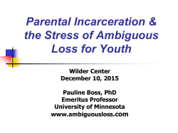 Families Coping with Ambiguous Loss