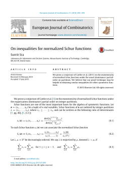 On inequalities for normalized Schur functions