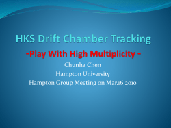HKS Drift Chamber Tracking -Play With High Multiplicity -