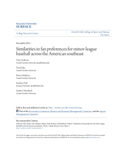 Similarities in fan preferences for minor-league baseball