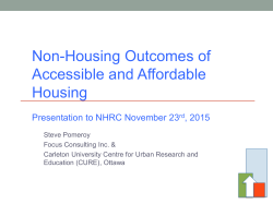 Non-Housing Outcomes of Accessible and