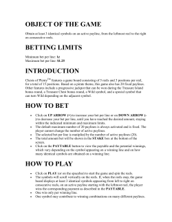 Rules - Espacejeux.com