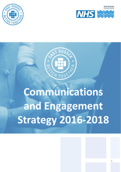 Communications and Engagement Strategy 2016-2018