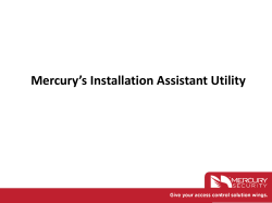 Mercury`s Installation Assistant Utility IAU &ndash; Design