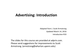 PPT - Advertising Principles