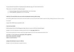 This note describes the procedure of implementing the GoldenGate