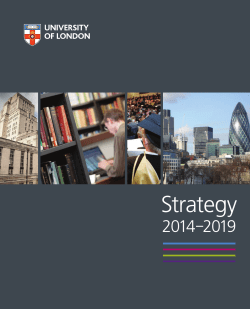 University Strategy 2014-2019