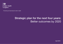 Strategic plan for the next four years
