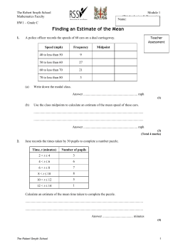 1 - NCETM