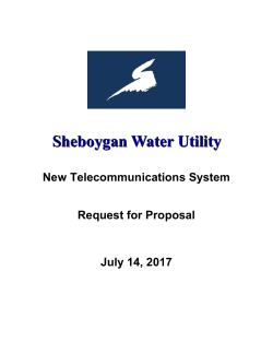 Citation Management RFP - Sheboygan Water Utility