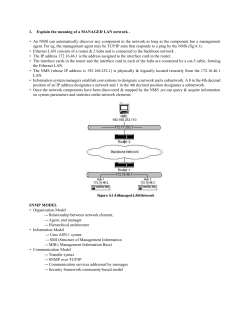 Explain the meaning of a MANAGED LAN network . An NMS can