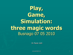 A GAME... - Paolo Iotti