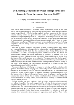 3. The Common Agency Model
