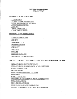 NCIC 2000 Operating Manual, Section 3