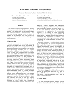 Action Model for Dynamic Description Logic