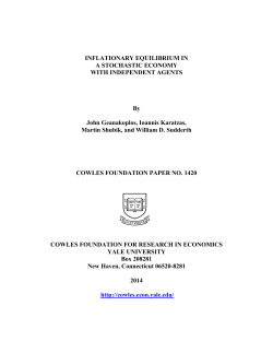 Inflationary Equilibrium in a Stochastic Economy
