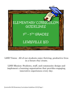 elementary curriculum contacts
